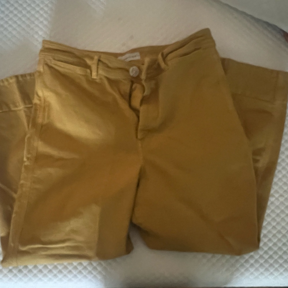 Anne Taylor LOFT Mustard Yellow Cropped Pants